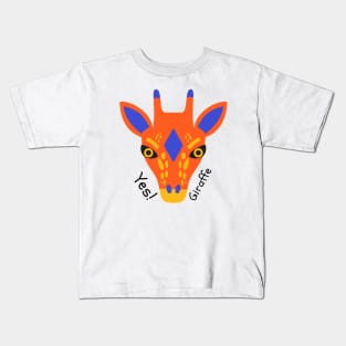 yes giraffe Kids T-Shirt